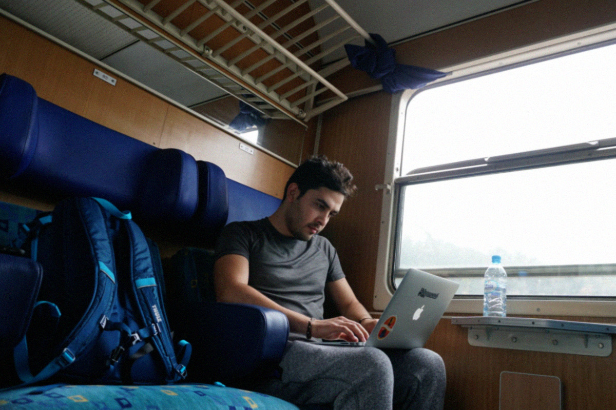 Working remote from train